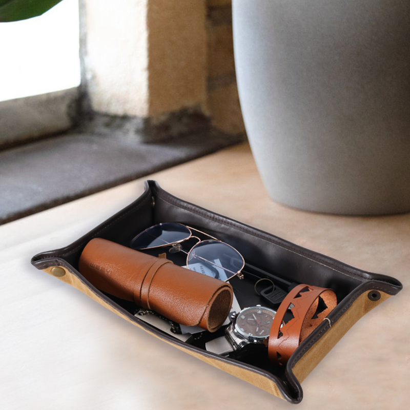 CHANGRONG Custom Leather Valet Jewelry Tray 男士